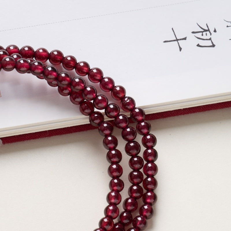 Red Garnet Beads Fu Wealth Bracelet