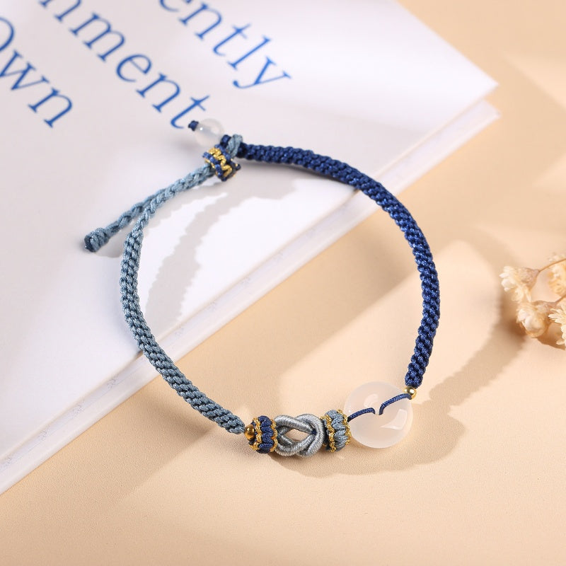 White Agate Fu Couple Bracelets - Give the Gift of Luck