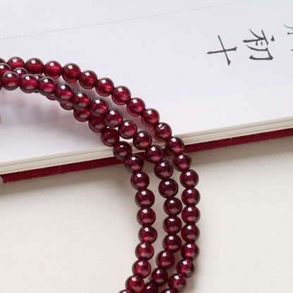Red Garnet Beads Fu Wealth Bracelet